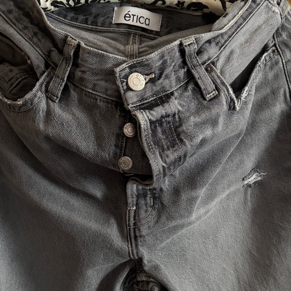 etica grey jeans 28 long excellent condition Nordstrom